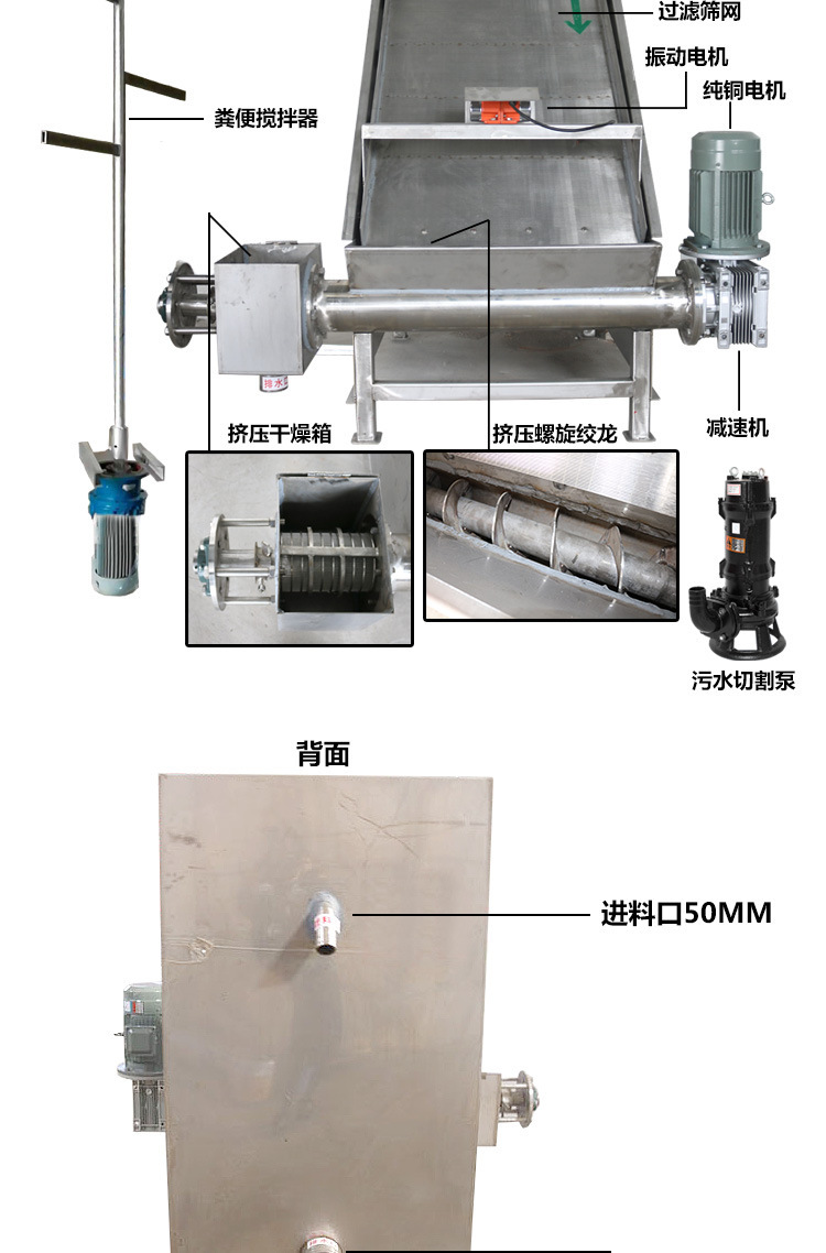 佰牧興斜篩式固液分離機