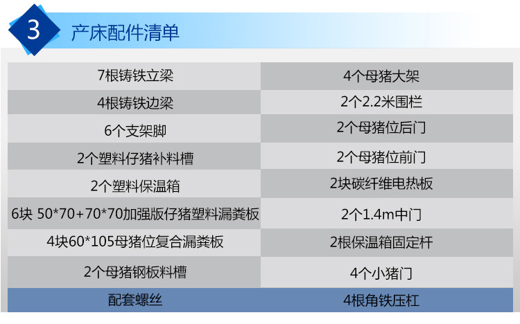 非標2.0復合雙體母豬產(chǎn)床