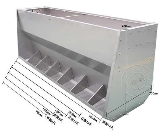 不銹鋼育肥料槽尺寸